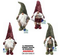 FOLLETTO DECORAZIONE NATALIZIA CM 30X15X60 H VARI COLORI