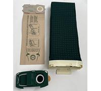FOLLETTO KOBOLD VORWERK SACCA ESTERNA con filtro interno COMPLETA CON PORTA SACCO E 8 SACCHETTI OMAGGIO PER MODELLO VK120