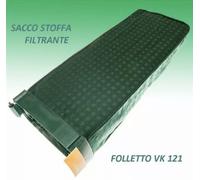 FOLLETTO SACCA TELO PORTASACCHETTI UNITA' FILTRO VK121 COMPLETA COME IN FOTO