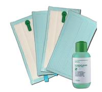 FOLLETTO SP600 SP600S SP7S 4 PANNI UNIVERSALI + KOBOCLEAN DETERGENTE ORIGINALE