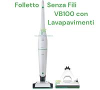 FOLLETTO VB100 SENZA FILO FILI 2 BATTERIE LAVAPAVIMENTI SPB100 ACCESSORIO 2in1