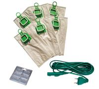 FOLLETTO VK 140 VK 150 6 SACCHETTI E 6 DOVINA + CAVO ELETTRICO 7 M PER VORWERK