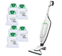 Folletto VK200 + Tubi Compatibili + 6 Sacchetti - Aspirapolvere Originale Classe A 700W - Potente e Leggero 3kg - CERTIFICATA TÜV 99,9% Allergeni - Scopa Elettrica a Basso Consumo per Casa e Famiglia