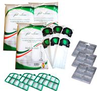 FOLLETTO VK201 VK220 S 18 SACCHI +18 PROFUMINI +3 FILTRI MOTORE MADE IN ITALY