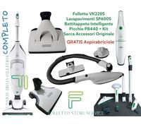 FOLLETTO VK220S COMPLETO NUOVO PULILAVA PICCHIO BATTITAPPETO ASPIRABRICIOLE