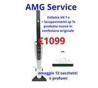 Folletto Vk7s Senza Filo NUOVO LAVAPAVIMENTI SP7s PULILAVA HD7s 1 BATTERIE Vk 7