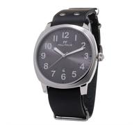 Folli Follie Black Leather Dress Watch