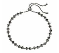 Folli Follie, bracciale unisex in argento Sterling, 25 cm, colore: nero, rif. 3B18S040KK