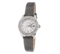 Folli Follie Gray Leather Dress Watch