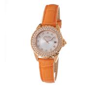 Folli Follie Orange Leather Dress Watch
