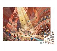 Follia della luce nella Gola dell'Antilope Puzzle in Legno Impermeabile Puzzles Da 1000 Pezzi Regali Per Adulti Sfidanti E Rompicapo Giochi Educativi