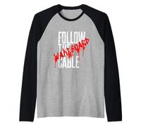 Follow The Cable Wakeboard - Wakeskate per Sport Acquatici Maglia con Maniche Raglan