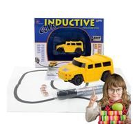 Follow The Line Car - Mini giocattolo induttivo, veicolo automatico intelligente, controllo del sensore ottico, gioco di apprendimento educativo | Set da gioco di scienza creativa per bambini, attivit