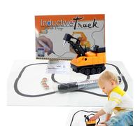 Follow The Line Car - Veicolo induttivo, mini giocattolo con sensore ottico, funzione di seguito automatico del, set da gioco per l'apprendimento educativo | Giocattolo intelligente per bambin