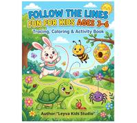 Follow the Lines: Fun for Kids Ages 3-6: Tracing, Coloring & Activity Book for Toddlers | Improve Motor Skills, Focus and Creativity
