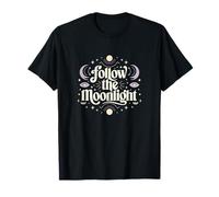 Follow The Moonlight - Boho Cosmic Harmony Maglietta