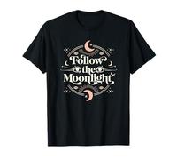 Follow The Moonlight - Boho Cosmic Harmony Maglietta