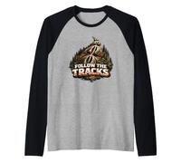 Follow The Tracks arcieri di tiro con L'Arco Tradizionale Maglia con Maniche Raglan