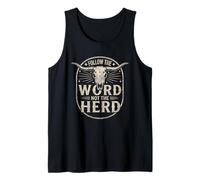 Follow The Word Not The Herd Christian Bible Verse Cow Skull Canotta