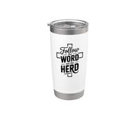 Follow The Word Not The Herd Christian Bible Verse Scripture Bicchiere termico in acciaio inox doppia parete