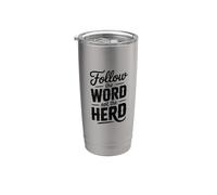 Follow The Word Not The Herd Christian Bible Verse Scripture Bicchiere termico in acciaio inox doppia parete