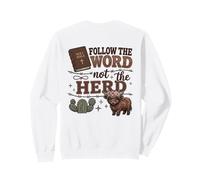 Follow The Word Not The Herd Christian Bible Verse Scripture Felpa