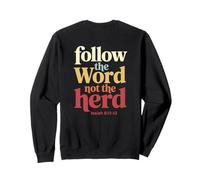 Follow The Word Not The Herd Christian Bible Verse Scripture Felpa