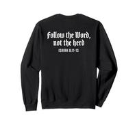 Follow The Word Not The Herd Christian Bible Verse Scripture Felpa