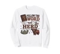 Follow The Word Not The Herd Christian Bible Verse Scripture Felpa