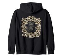 Follow The Word Not The Herd Christian Bible Verse Scripture Felpa con Cappuccio