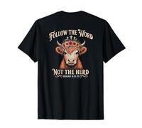 Follow The Word Not The Herd Christian Bible Verse Scripture Maglietta