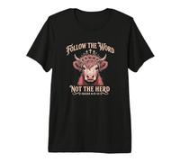 Follow The Word Not The Herd Christian Bible Verse Scripture Maglietta Premium