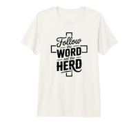 Follow The Word Not The Herd Christian Bible Verse Scripture Maglietta Premium