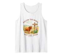Follow The Word Not The Herd Isaiah 8:11-13 Western Cow Canotta