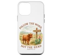 Follow The Word Not The Herd Isaiah 8:11-13 Western Cow Custodia per iPhone 12 mini