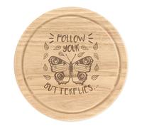 Follow Tuo Farfalle Rotondo Tagliare Tagliere per Formaggio Animale Divertente