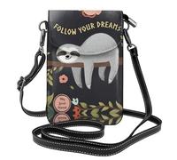 Follow Your Dreams - Piccola borsa a tracolla con stampa bradipo - Borsa a tracolla con tracolla regolabile, perfetta per la vita quotidiana, uso esterno, Segui i tuoi sogni., Taglia unica