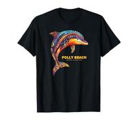 Folly Beach South Carolina Vacanze SC Vacanze Delfino Maglietta