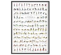 FOLLYGRAPH Poster yoga nuova edizione - 150 asana - regalo yoga (50 x 70 cm)