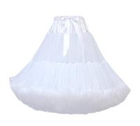 FOLOBE Adulti Lussuosa Tutu Petticoat Costume Balletto di Ballo Multi-Strato Morbido Chiffon Sottogonna in Tulle Tutu delle Donne Gonna Gonna Puffy