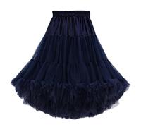 FOLOBE Adulti Lussuosa Tutu Petticoat Costume Balletto di Ballo Multi-Strato Morbido Chiffon Sottogonna in Tulle Tutu delle Donne Gonna Gonna Puffy