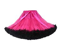 FOLOBE Tutu Costume Donna Balletto Danza a più Strati Gonna a Pieghe Adulto Lussuoso soffice Chiffon Petticoat Tulle Tutu Gonna