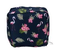 FOLODA 3. Contenitore multiuso a prova di perdite per prodotti sanitari con design elegante per allenamento e pendolarismo, borsa igienica in poliestere, Fenicottero Navy, Taglia unica