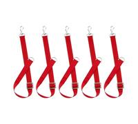 FOLODA 5Pcs Regolabile Cavallo Stalla Secchio Cinghia Forte Nylon Secchio Titolare per la Cura Del Cavallo Alimentazione Esterna Appeso Cinghie Cinghia