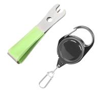 FOLODA Accessori da pesca in acciaio inossidabile Clippers Pin Tool Line Cutter Nipper Hook Eye Night Fishing Equipment