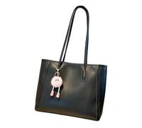 FOLODA Borsa tote da donna per pendolari | Borsa a tracolla strutturata con doppie cinghie, esterno in PU, dettaglio con accenti di fascino