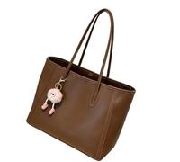 FOLODA Borsa tote da donna per pendolari | Borsa a tracolla strutturata con doppie cinghie, esterno in PU, dettaglio con accenti di fascino