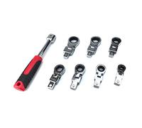 FOLODA Chiave a cricchetto portatile Testa agitante Set Combinazione intercambiabile Rotabile 180 ° Chiave dinamometrica flessibile rimovibile Set di chiavi a cricchetto
