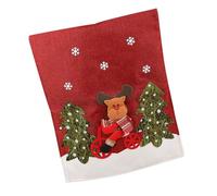 FOLODA Coprisedia natalizio con cappello di Babbo Natale, coprisedie per sala da pranzo, decorazione natalizia da cucina