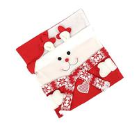FOLODA Coprisedia natalizio con cappello di Babbo Natale, decorazione natalizia per cena, banchetto, cappello di Babbo Natale